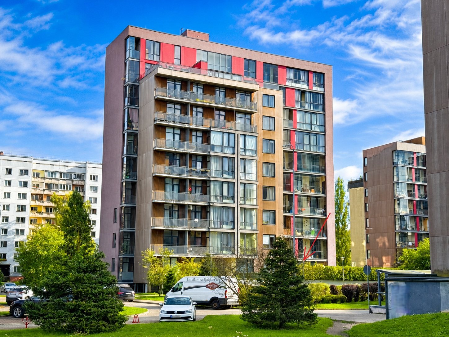 Фасад проекта Pūces birzs — квартира Pūces birzs, Пурвциемс, Рига